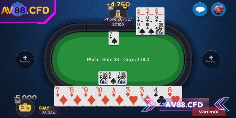 Phỏm AV88 - Trò chơi kết hợp giữa trí tuệ và may mắn 3 Cố tình đánh ra những lá “mồi” sẽ khiến đối phương khó đoán